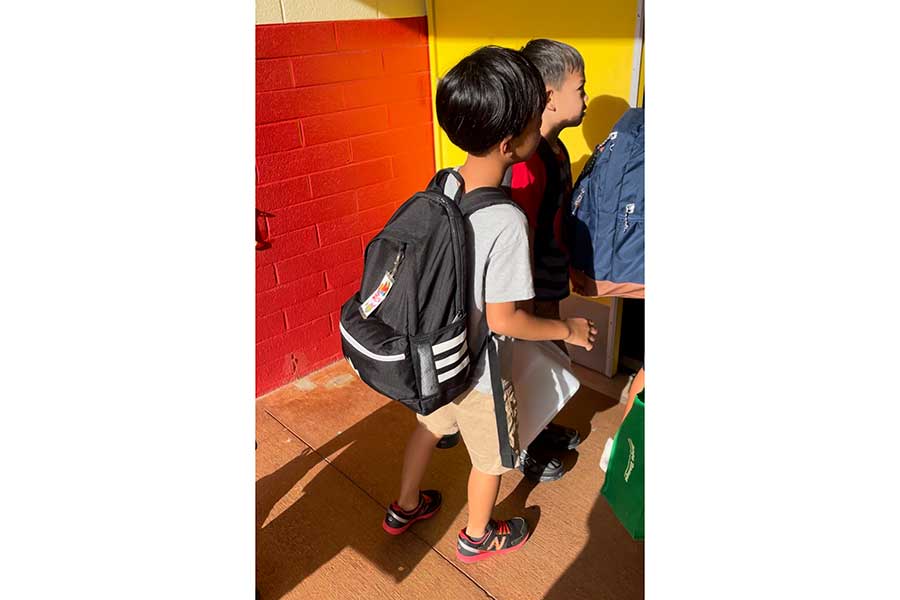 今年で3年目になる息子のバックパック。スポーツブランドのものは品質が良く、長持ちする【写真:i-know】