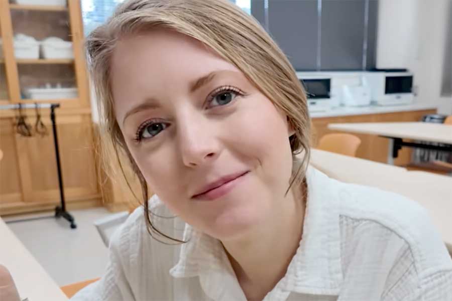 アメリカ人YouTuberジェイソンさんの妻・リネルさん（スクリーンショット）