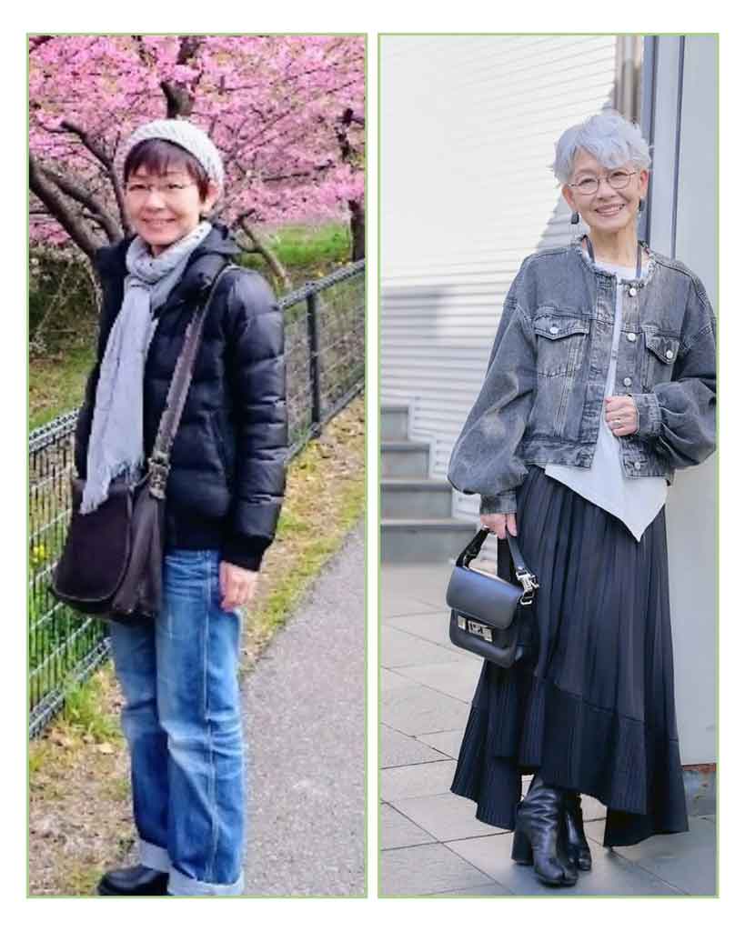 笑顔が素敵な野田さん。左から、11年前と今の姿【写真提供：野田ユカ（yuka370526）さん】