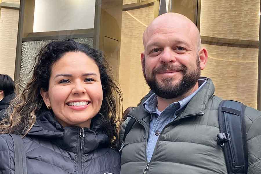 グアテマラからやってきた、（左から）アナルシアさんとアンドレアスさん【写真：Hint-Pot編集部】