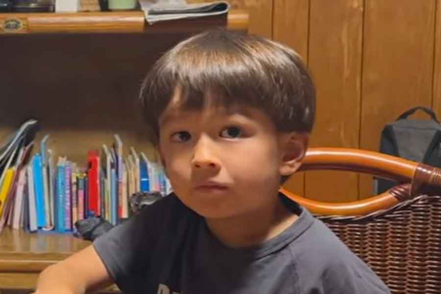 Amiさんの長男・ミオくん【出典：YouTubeチャンネル「Ami's Life」よりスクリーンショット】