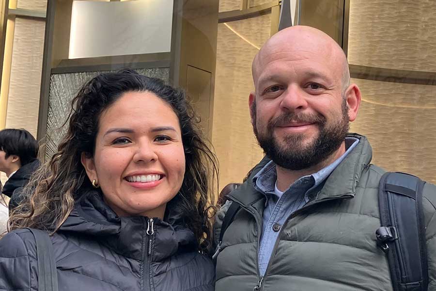 グアテマラから来た(左から)アナルシアさんとアンドレアスさん【写真:Hint-Pot編集部】