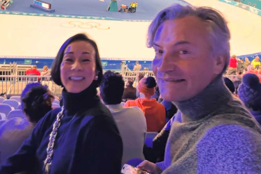 フリーアナウンサーの中村江里子さん（左）と夫のバルトさん【出典：インスタグラム（eriko.nakamuraofficial）よりスクリーンショット】