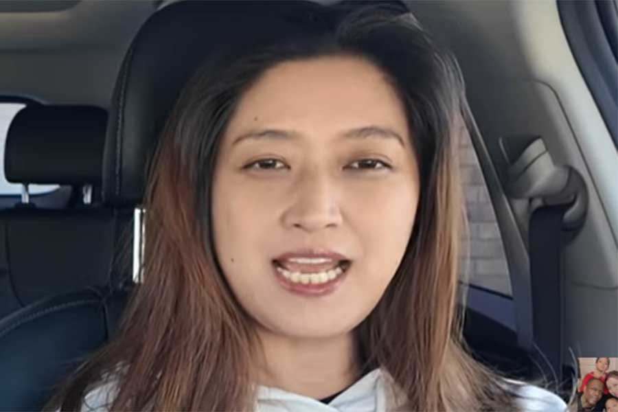 日本人ママのMyuさん【出典：YouTube「GUYLOG」よりスクリーンショット】