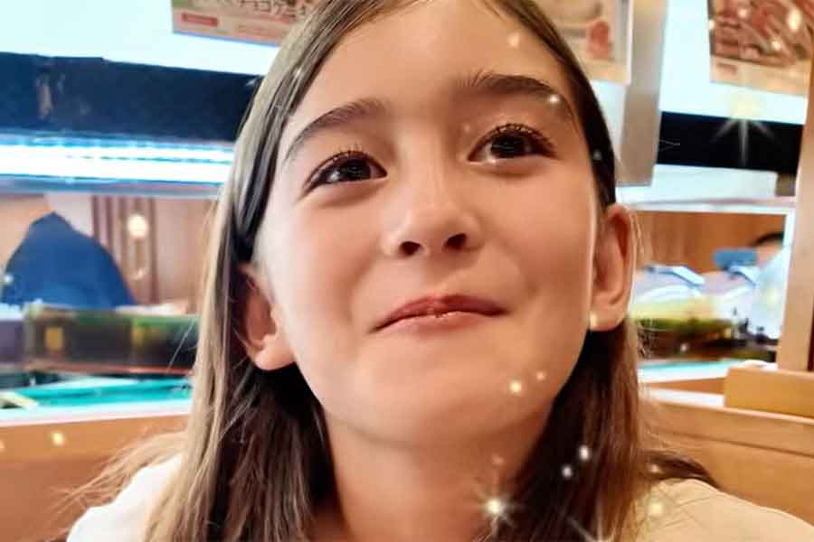 Chihoriさんの長女・エリーシャちゃん【出典：YouTube「Chihori's Vlog」よりスクリーンショット】