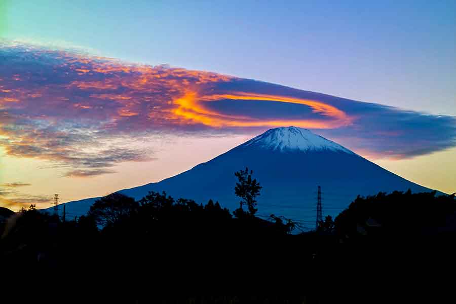 星本さんが撮影した富士山【写真提供:Kaori Hoshimoto(@_ka0ri)さん】