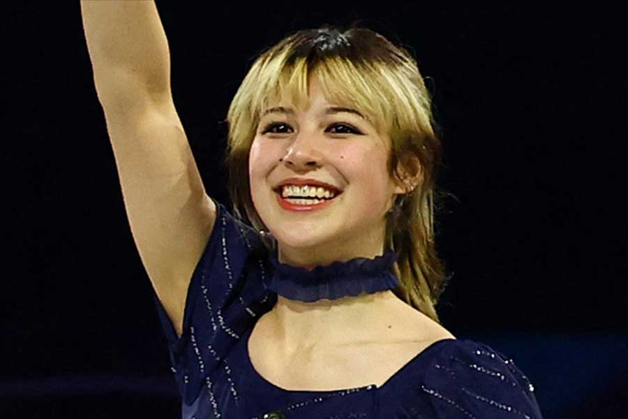 エキシビションで華やかな演技を披露したアリサ・リウ選手【写真：Aflo】