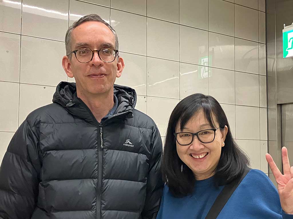 オーストラリアから来たマイケルさんとエヴァさん夫妻【写真：Hint-Pot編集部】