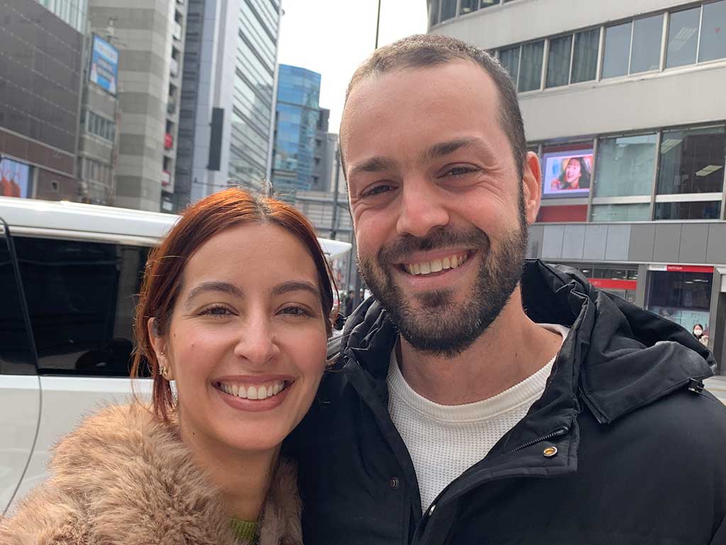 フランスから来た(左から)ジュリさんとマキシムさん【写真:Hint-Pot編集部】