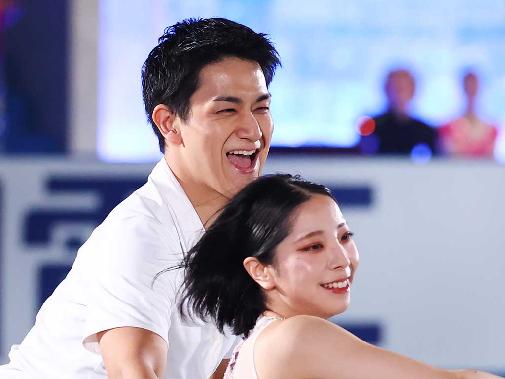 “りくりゅう”こと三浦璃来選手と木原龍一選手【写真：Aflo】