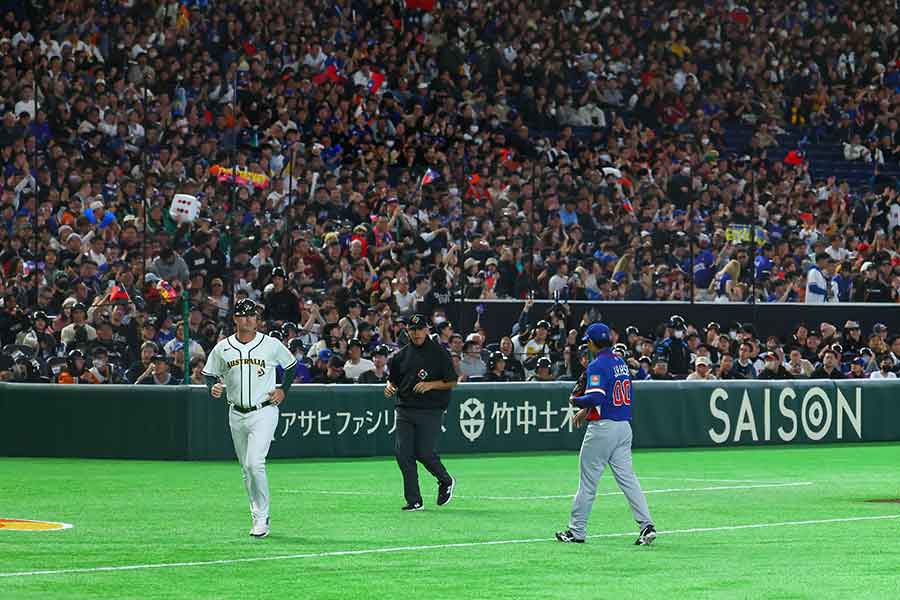 5日に開幕したWBC日本ラウンド。試合前の案内が話題に【写真：Full-Count/加治屋友輝】