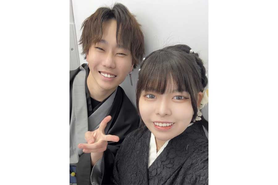 天羽愛華さんとパートナーの男性【写真提供：天羽愛華（@o2_nmo）さん】