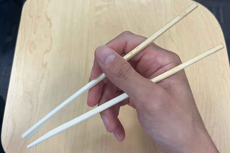 スイス人が驚いた逆さ箸【写真：Yo】