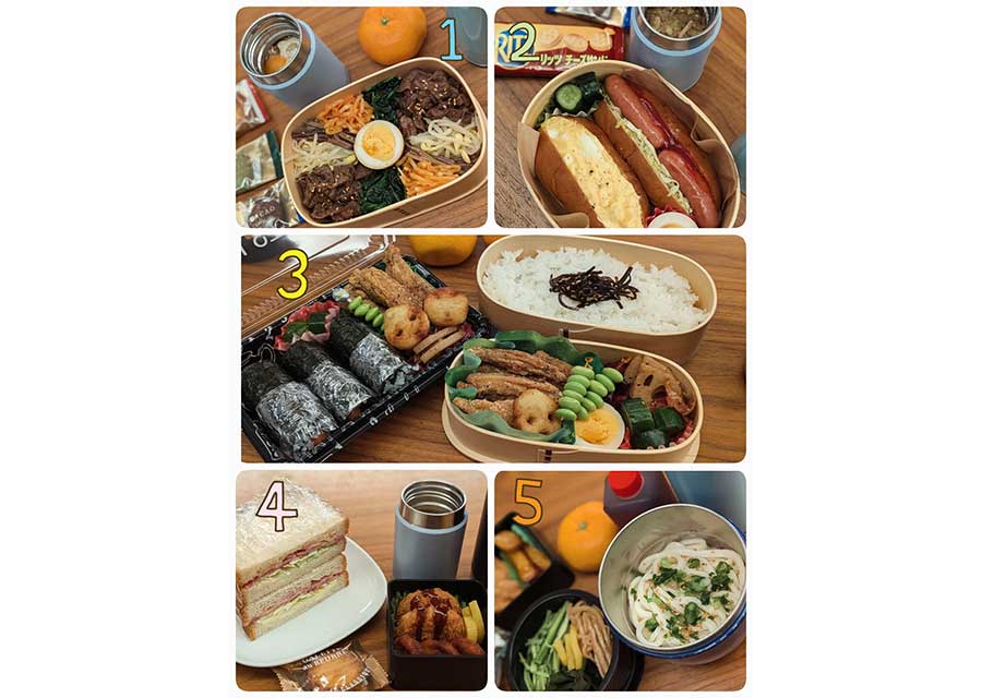 中村仁美さんが長男と三男に作ったお弁当【出典：インスタグラム（nakamura_hitomi_official）よりスクリーンショット】