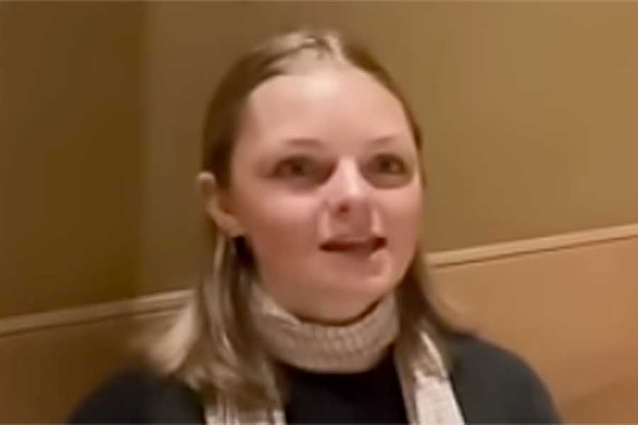 オーストリア人のエミリアさん【出典：YouTube「日本食冒険記Tokyo Food Adventures」よりスクリーンショット】