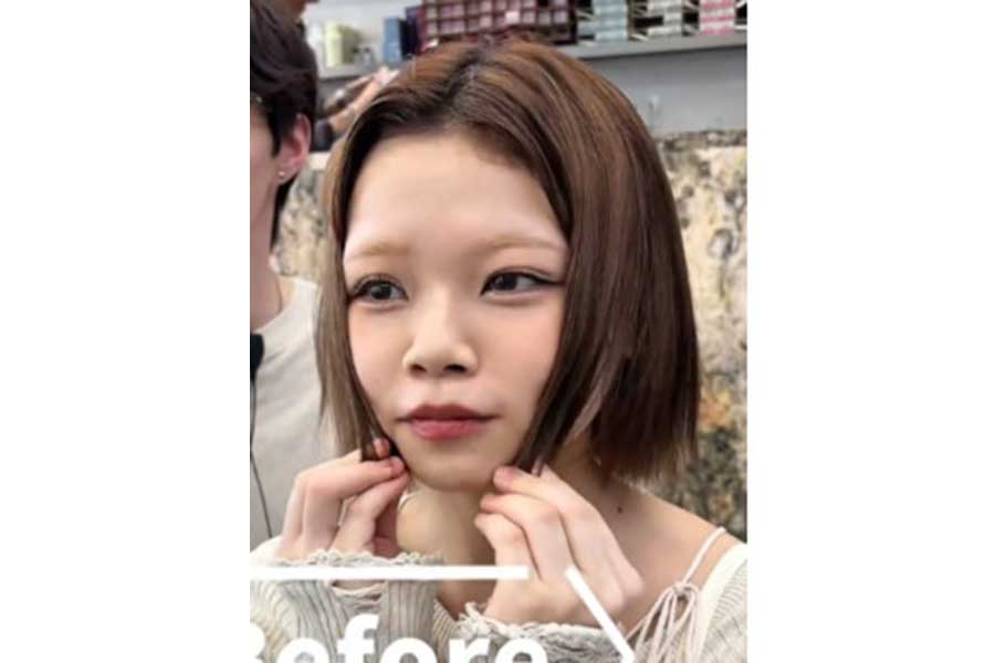 「ショートにするのが不安…」と、過去のトラウマを抱えて来店した女性【出典:TikTok(view_reiji)よりスクリーンショット】