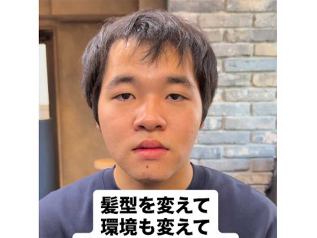 内面を変えたいと決意した男性【出典：インスタグラム（diece_shou）よりスクリーンショット】