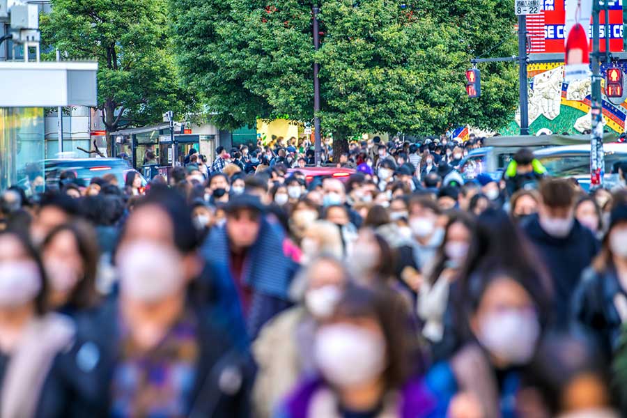 多くの人が訪れても整然としている日本の街（写真はイメージ）【写真：PIXTA】