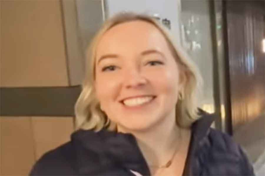 オランダからやってきたマリーンさん【出典：YouTube「日本食冒険記Tokyo Food Adventures」よりスクリーンショット】