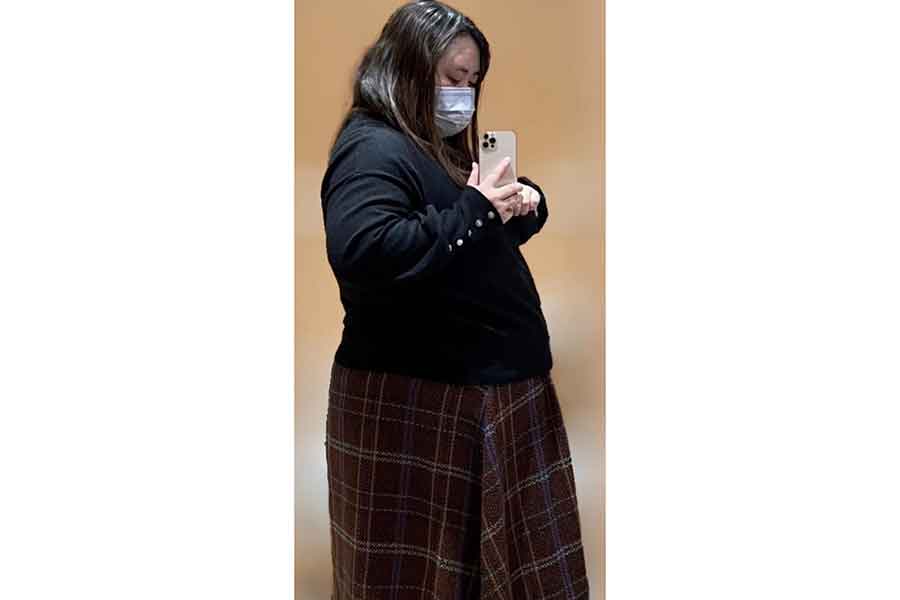 不摂生な生活を送り、110キロにまでなっていたのんさん【写真提供:のん(non_110kg)さん】