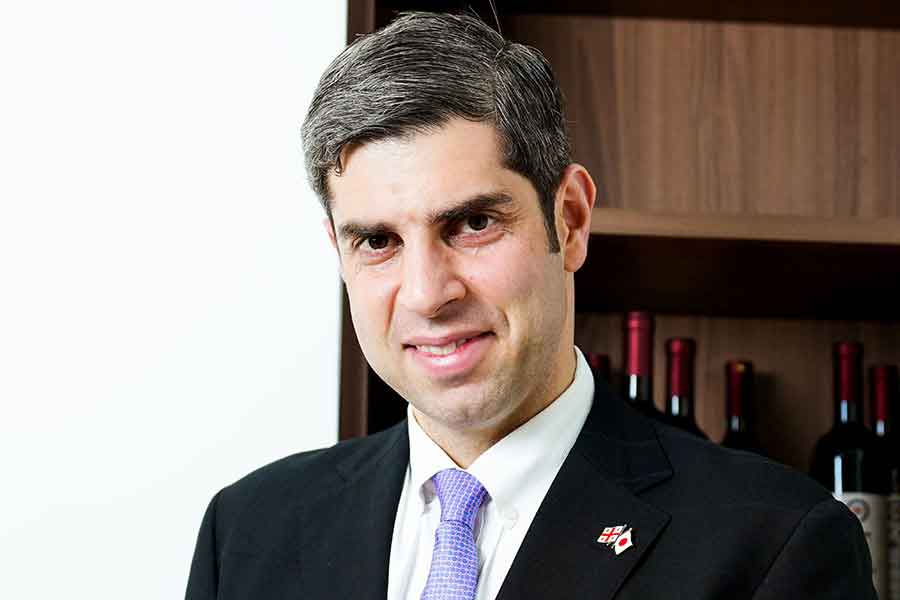 ティムラズ・レジャバ駐日ジョージア大使【写真：黒澤崇】