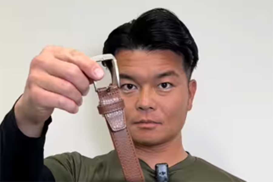 ベルトが締まらない…緊急事態への意外な対処法とは【出典：インスタグラム（tokyo_pco）よりスクリーンショット】