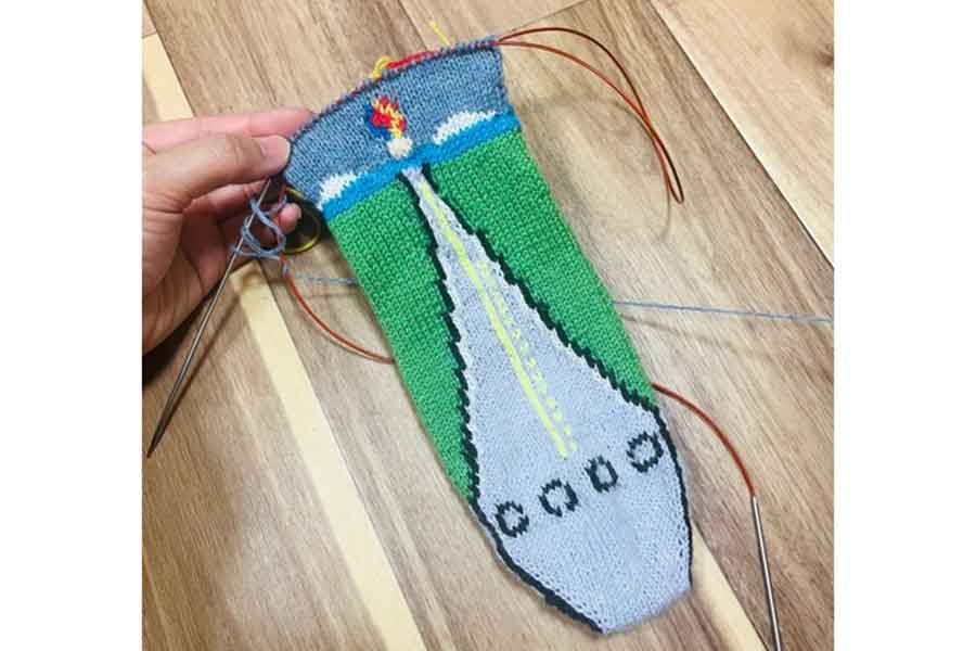 制作途中の一枚【写真提供：あむおでこ（@AmuOdeco）さん】