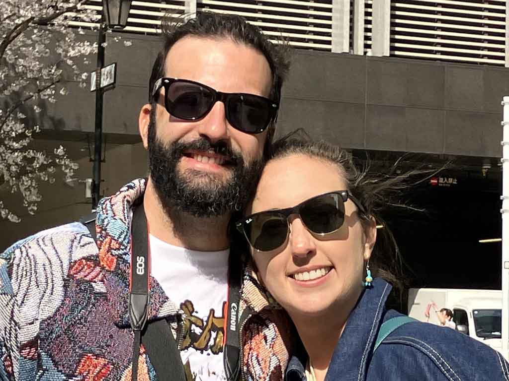 アメリカから来た(左から)ジェフリーさんとベロニカさん【写真:Hint-Pot編集部】