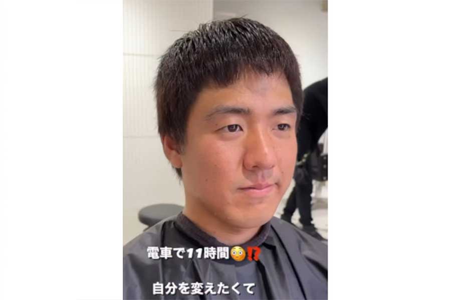 昔から年上に見られることに悩む男性【出典:インスタグラム(miyus_hasegawa)よりスクリーンショット】