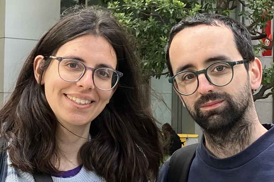 スペインから来た（左から）マルタさんとカルロスさん【写真：Hint-Pot編集部】