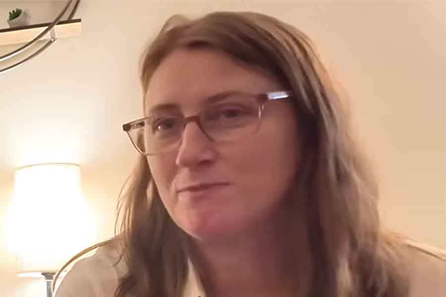 カナダ人のヘザーさん【出典：YouTube「Chihori's Vlog」よりスクリーンショット】