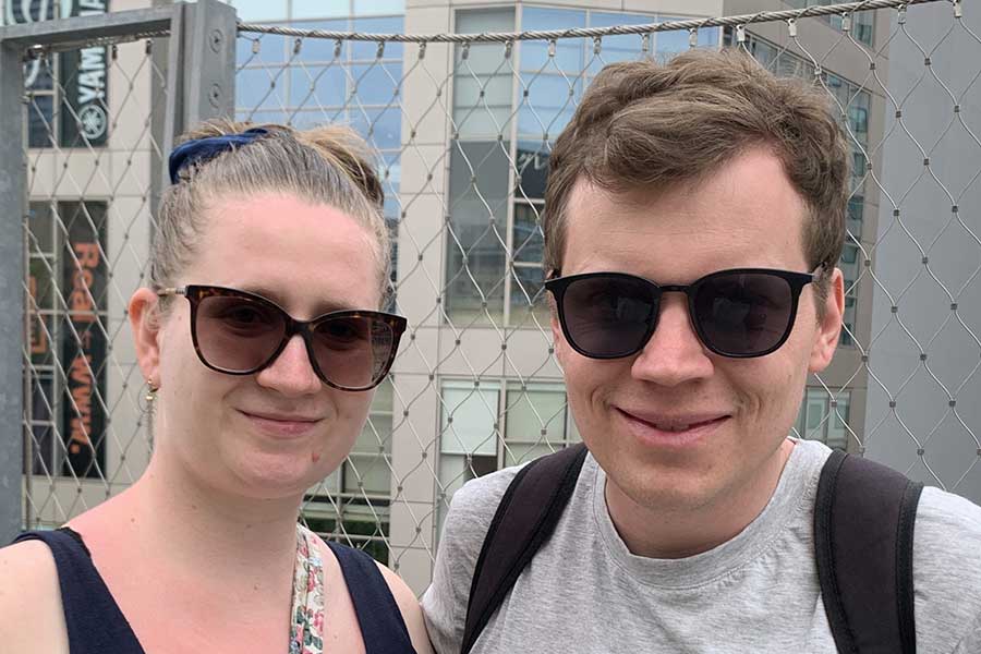 オーストリアから来た（左から）イングリッドさんとローランドさん【写真：Hint-Pot編集部】