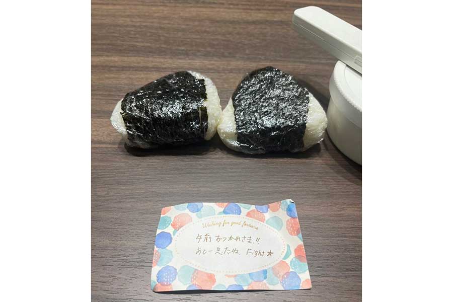 メッセージカードは息子に宛てたもの【写真提供：ゆっこ（yuki_mindcoach）さん】