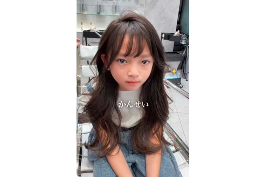 前髪カットで大人っぽい印象にチェンジ【出典：TikTok（yamato_takumi）よりスクリーンショット】