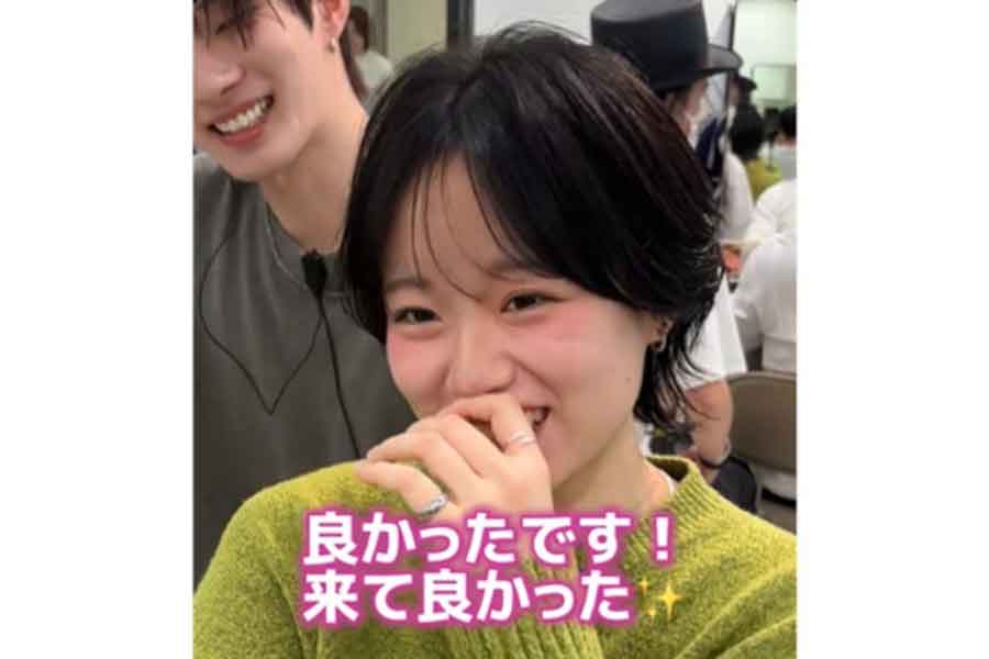 前髪と襟足のバランスで、中性的な魅力を引き出したショートウルフ【出典：TikTok（view_reiji）よりスクリーンショット】