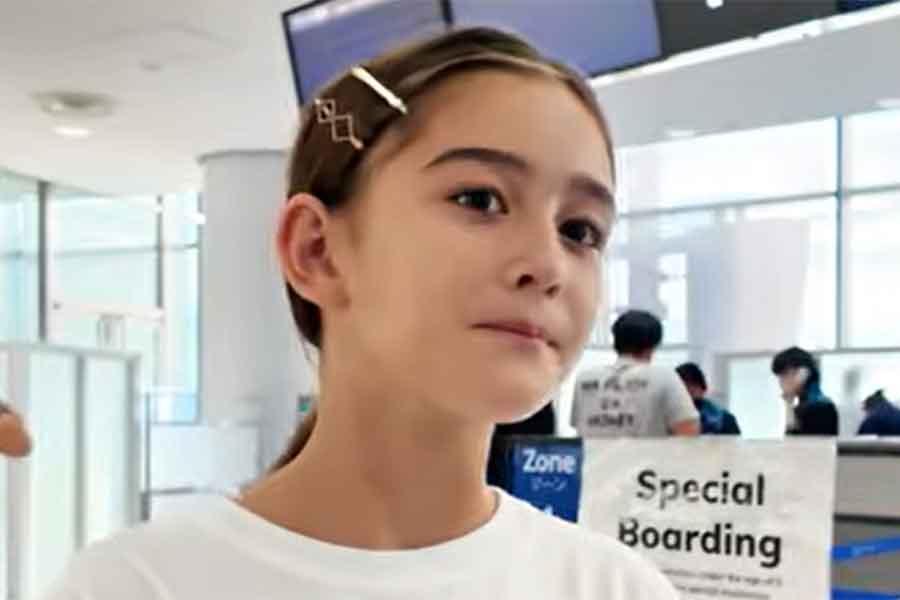 Chihoriさんの長女・エリーシャちゃん【出典：YouTube「Chihori's Vlog」よりスクリーンショット】