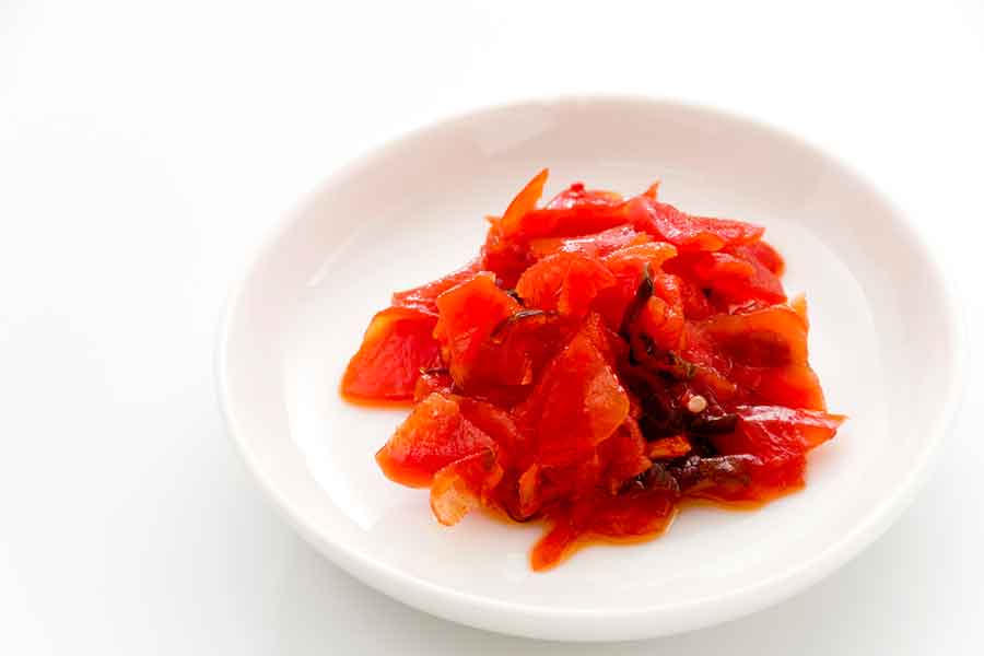 カレーの付け合わせとして食べられることが多い「福神漬け」（写真はイメージ）【写真：PIXTA】