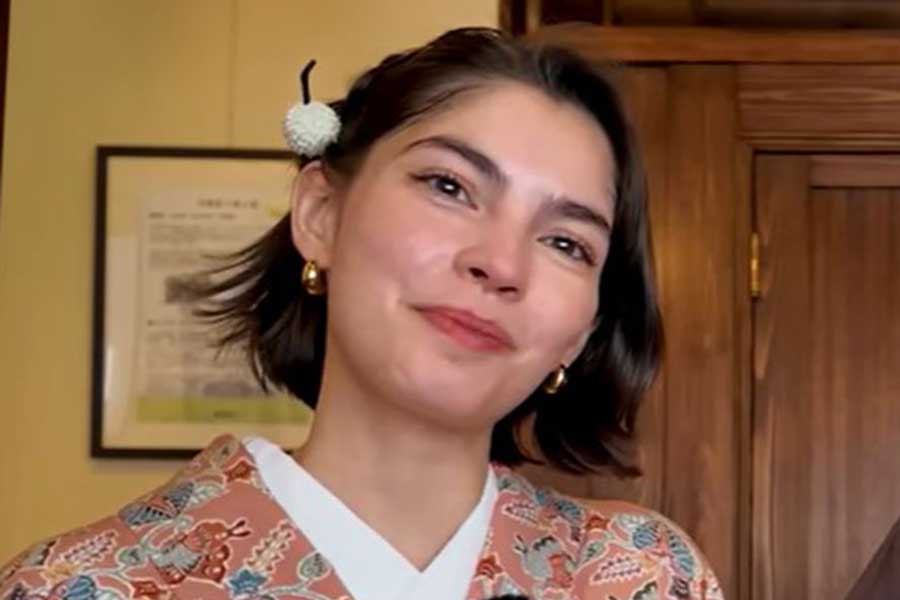 オレリアンさんの妹・マノンさん【出典：YouTube「Bebechan - 日本のフランス人」よりスクリーンショット】