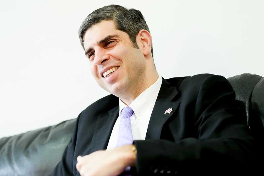 日本で就職してからの戸惑いを語ったティムラズ・レジャバ駐日ジョージア大使【写真：黒澤崇】