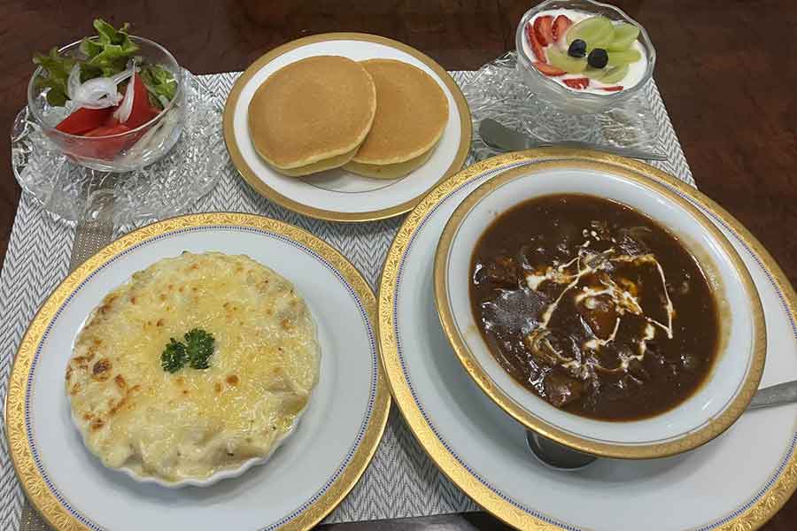 孫のために準備された洋朝食【写真提供：実家ご飯｜70代母の丁寧な暮らし（tcehriaru）さん】