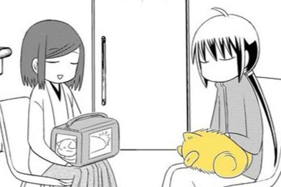 動物病院の待合室の様子。まさかの共通点が【画像提供：橘紫夕@でかポメ&ちびポメ（@tachibana_shiu）さん】