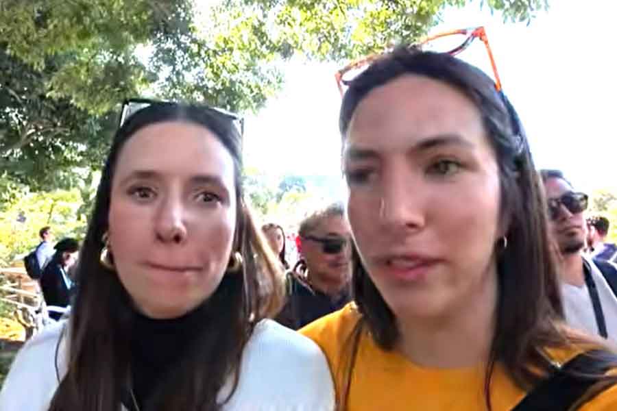 コロンビア人の（左から）ジジさんとOriさん【出典：YouTube「Ori＆Kaito」よりスクリーンショット】