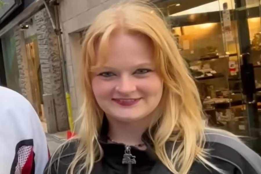 デンマークから来たディクシーさん【出典：YouTube「日本食冒険記Tokyo Food Adventures」よりスクリーンショット】