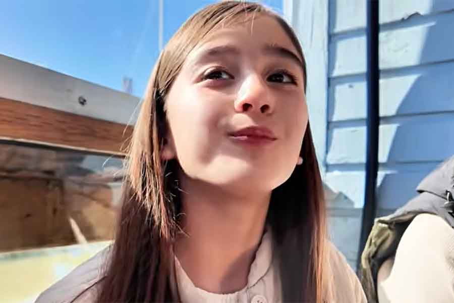 Chihoriさんの長女・エリーシャちゃん【出典：YouTube「Chihori's Vlog」よりスクリーンショット】