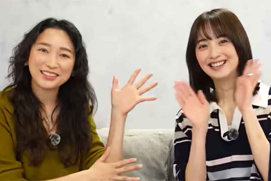 俳優の(左から)杏さんと佐々木希さん【出典:YouTube「杏/anne TOKYO」よりスクリーンショット】