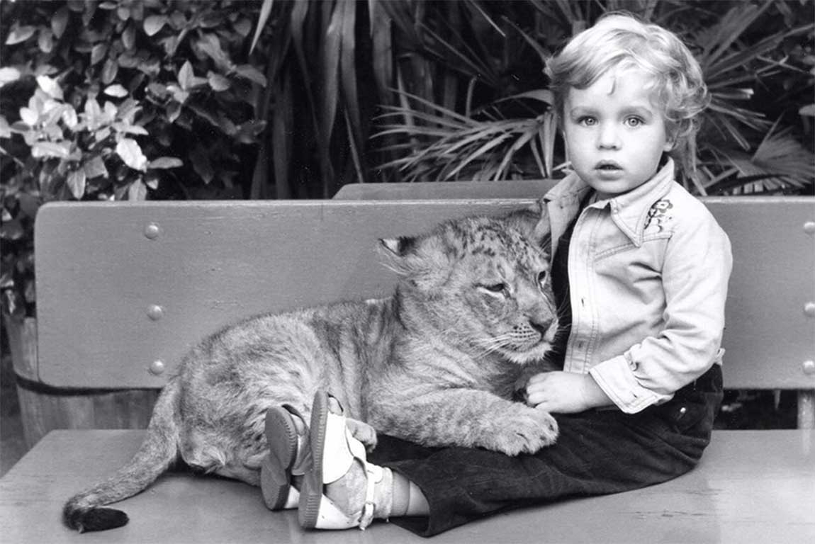 オリバー・ピーパーさんの幼少期【写真提供：ドイツ大使館】