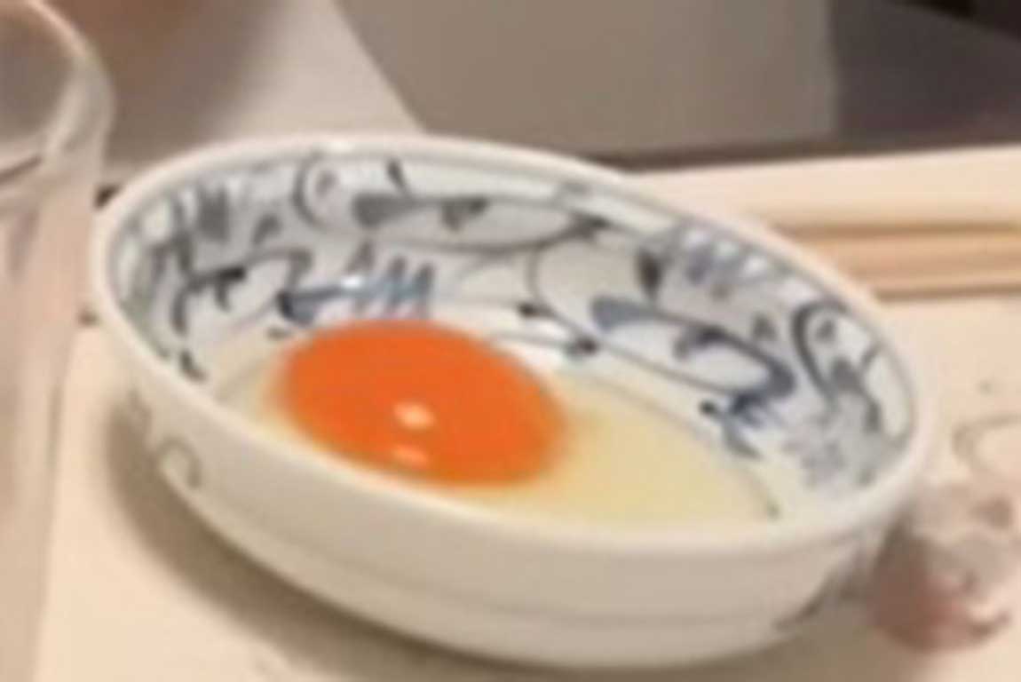 生卵を食べる日本の食文化に衝撃【出典：YouTube「日本食冒険記Tokyo Food Adventures」よりスクリーンショット】