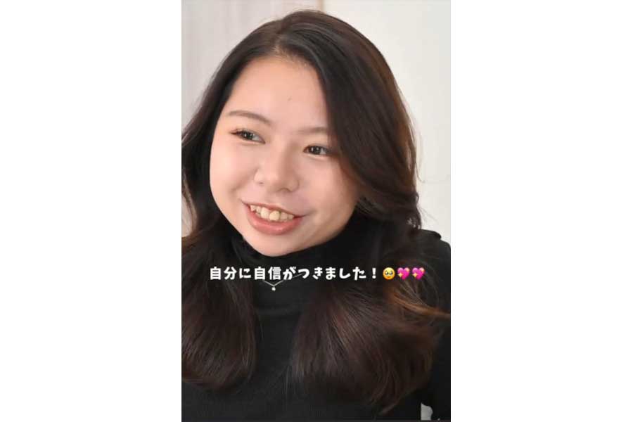 魅力を引き出す“大人エレガント”なメイクで変身した女性【出典：TikTok（sala_makeup）よりスクリーンショット】