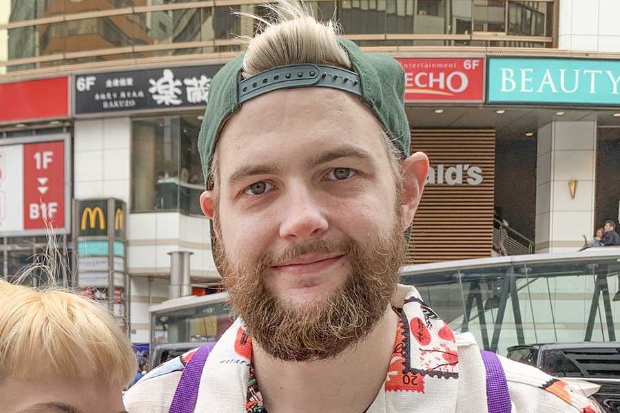ドイツのフランクフルトから来たデニスさん【写真：Hint-Pot編集部】