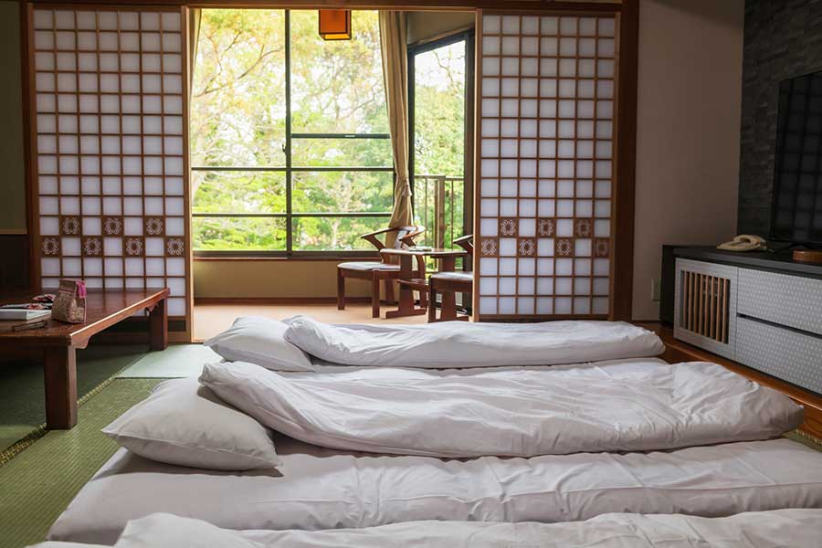 床に布団を敷く様式に感動（写真はイメージ）【写真：PIXTA】